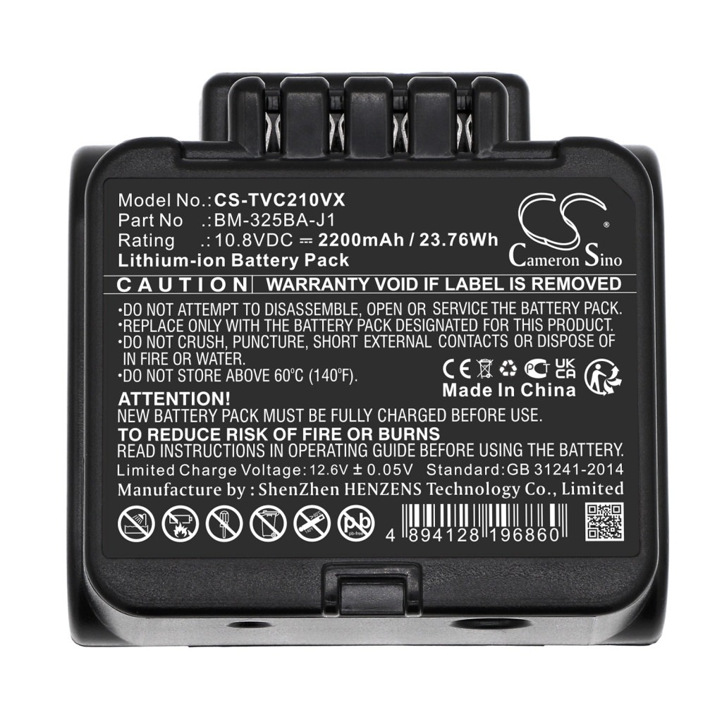 Batería de vacío Toshiba CS-TVC210VX