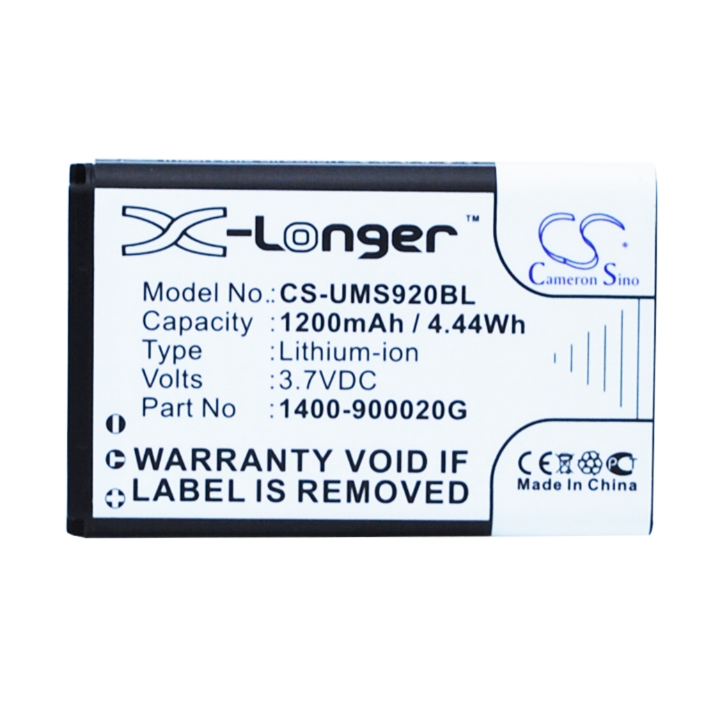 Batería de código de barras, escáner Unitech CS-UMS920BL