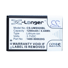 Reemplazo de batería compatible para Unitech 1400-900020G