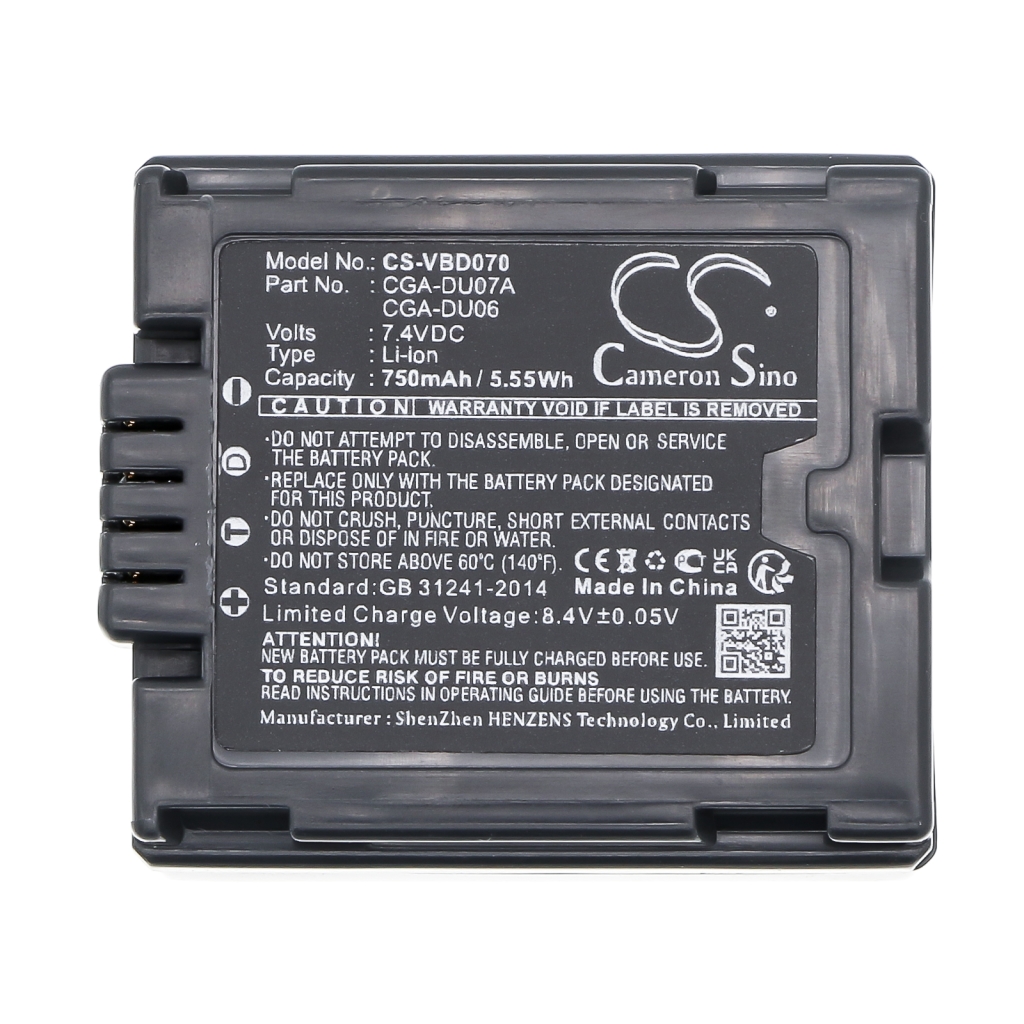 Batería de la cámara Panasonic PV-GS50S