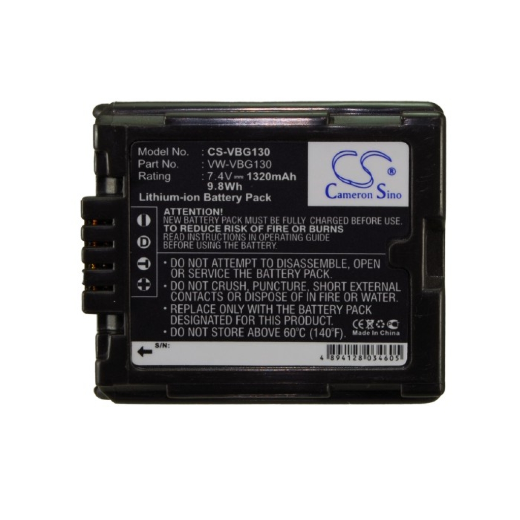 Batería de la cámara Panasonic HDC-DX3