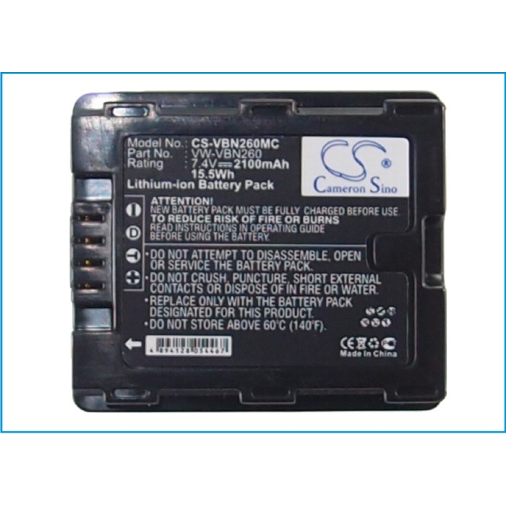 Batería de la cámara Panasonic HDC-SD900