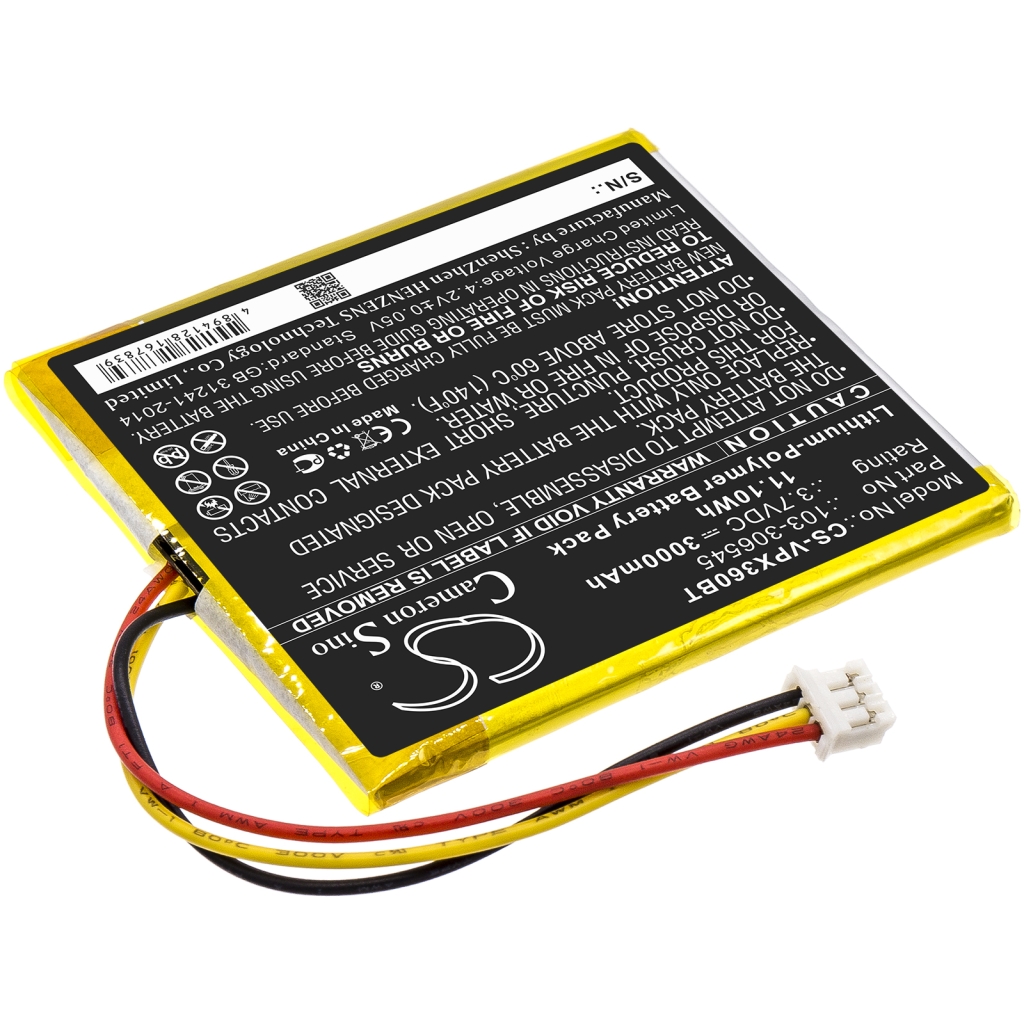 Batería de la cámara de seguridad del hogar Visonic CS-VPX360BT