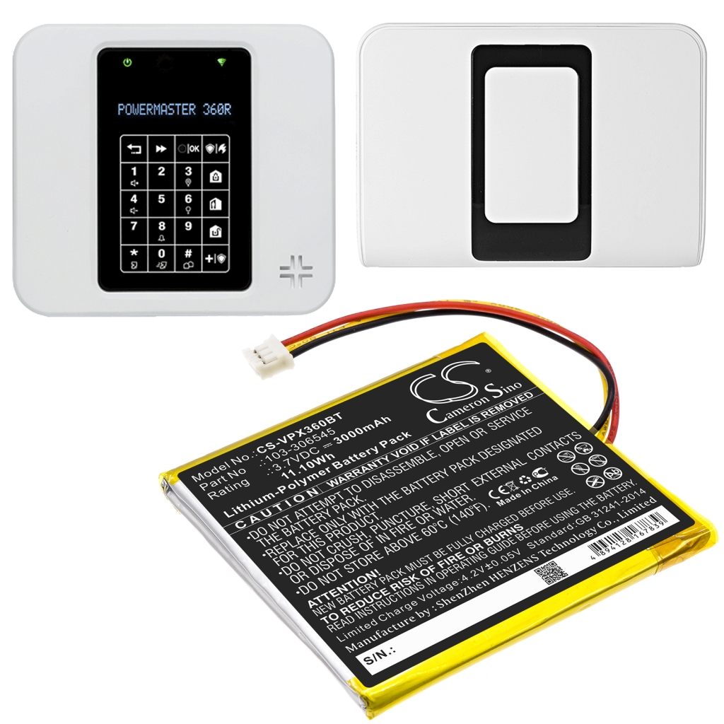 Batería de la cámara de seguridad del hogar Visonic CS-VPX360BT
