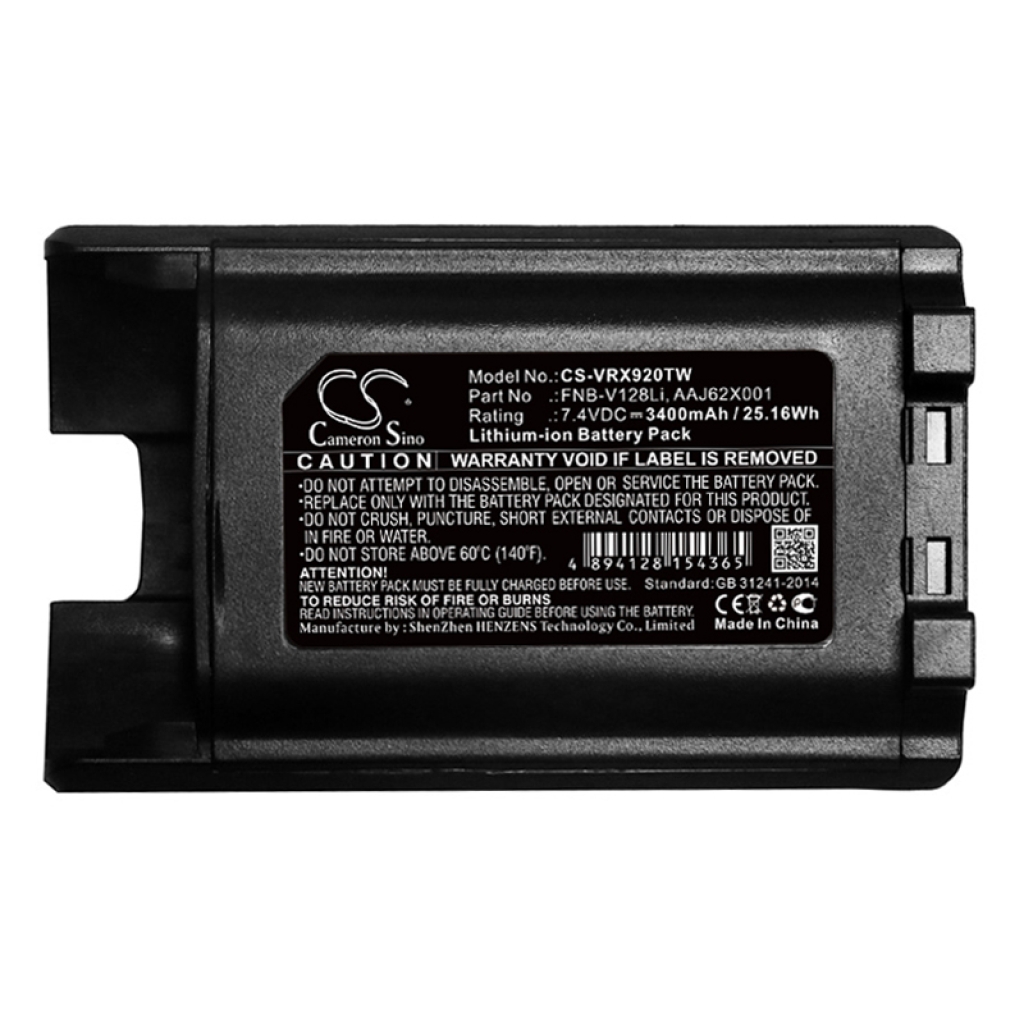 Batería de radio de dos vías Vertex VX-929