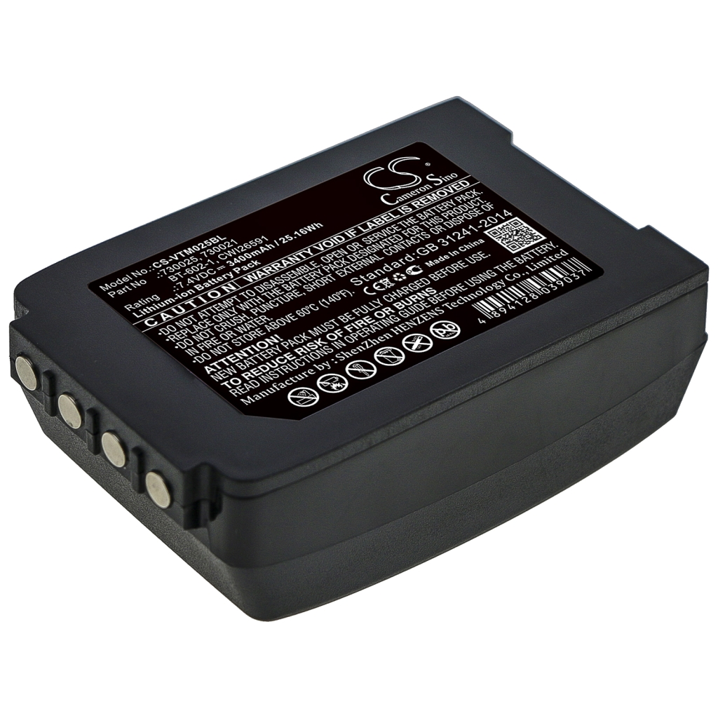 Batería de código de barras, escáner Vocollect Talkman T2