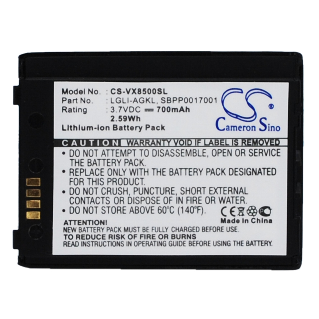 Batería del teléfono móvil LG Chocolate 3