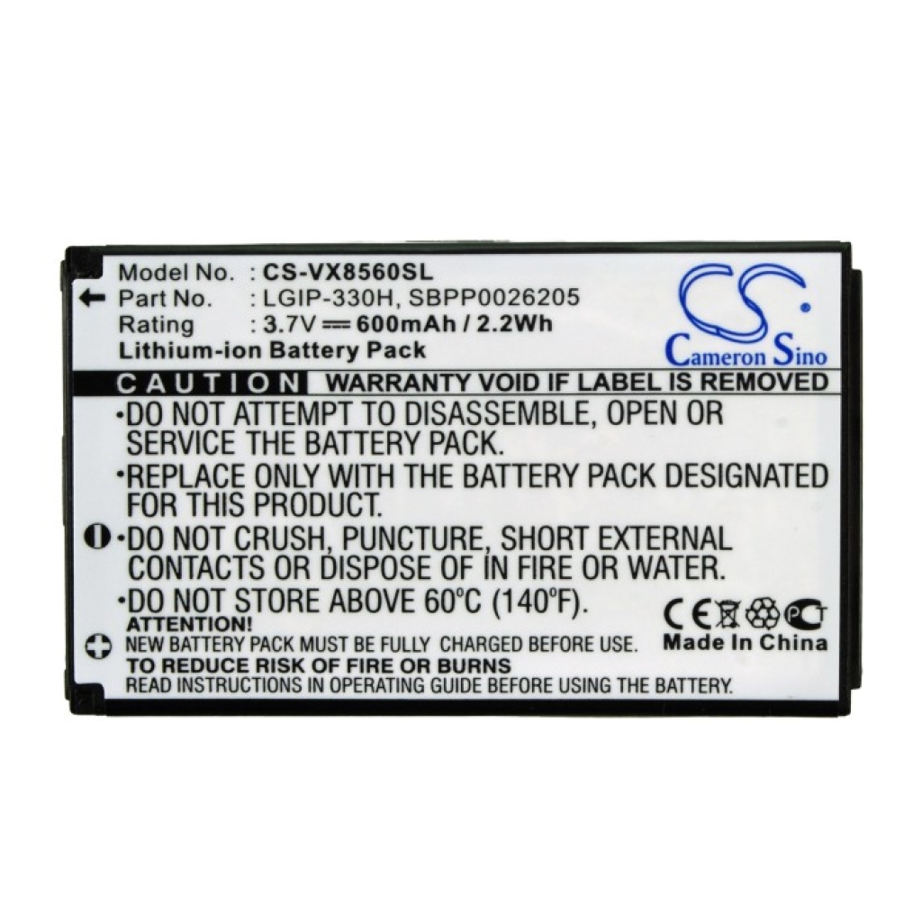 Batería del teléfono móvil LG VX8560