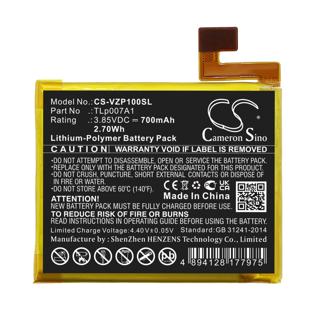 Batería del teléfono móvil Verizon CS-VZP100SL
