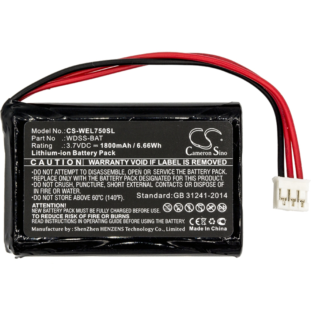 Batería para herramientas eléctricas Vernier CS-WEL750SL