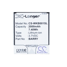 Reemplazo de batería compatible para Wiko BARRY