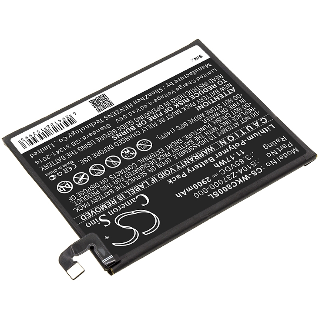 Batería del teléfono móvil Wiko CS-WKC800SL