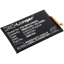Reemplazo de batería compatible para Wiko 4867A2