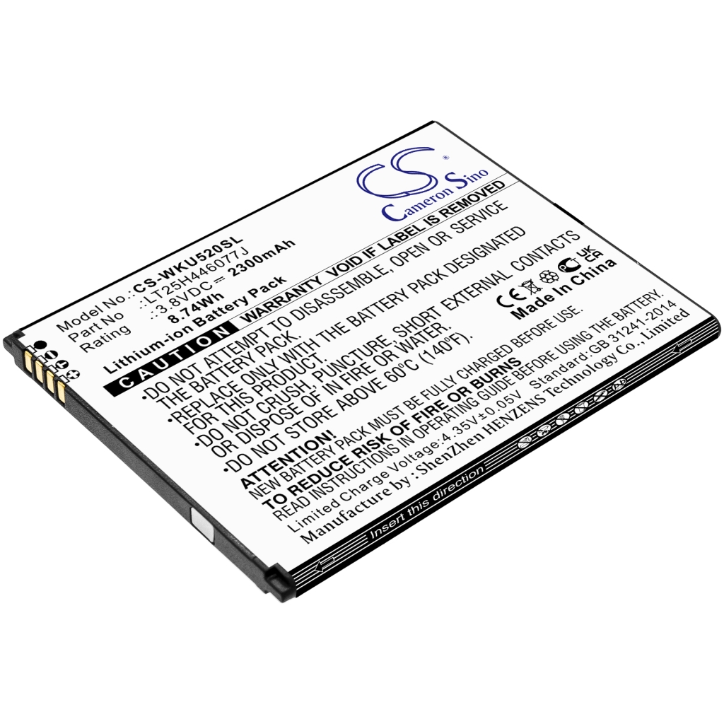 Batería del teléfono móvil Wiko CS-WKU520SL