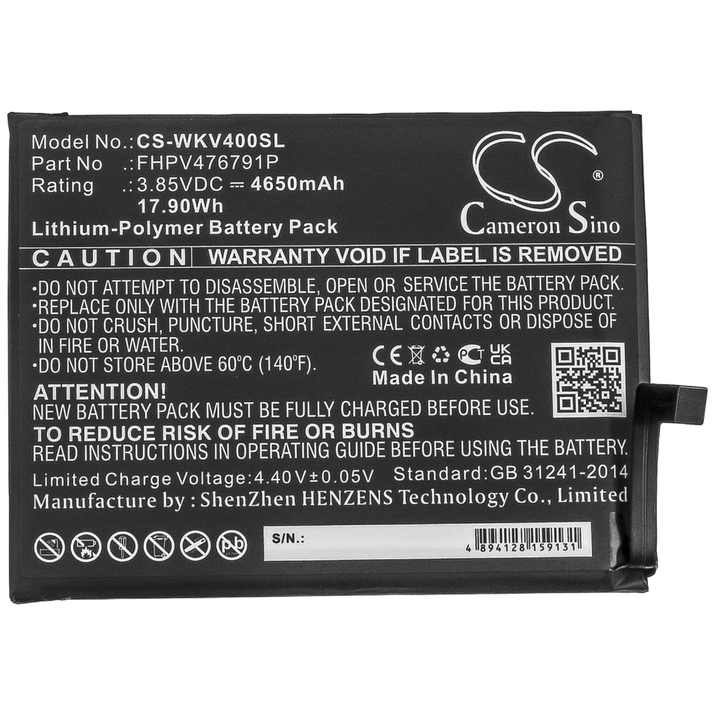 Batería del teléfono móvil Wiko CS-WKV400SL