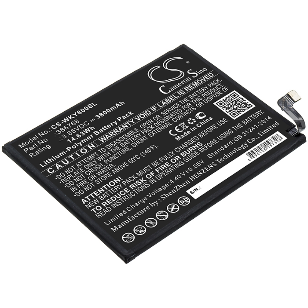 Batería del teléfono móvil Wiko CS-WKY800SL