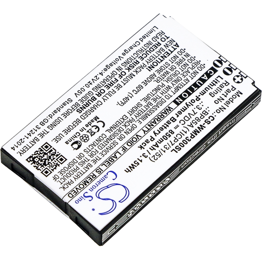 GPS, Batería del Navegador Wm systems CS-WMP300SL