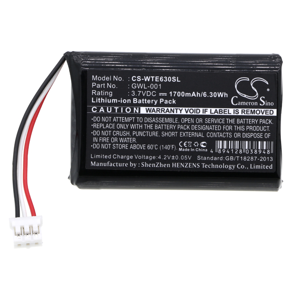 Batería de la tableta Wacom CS-WTE630SL