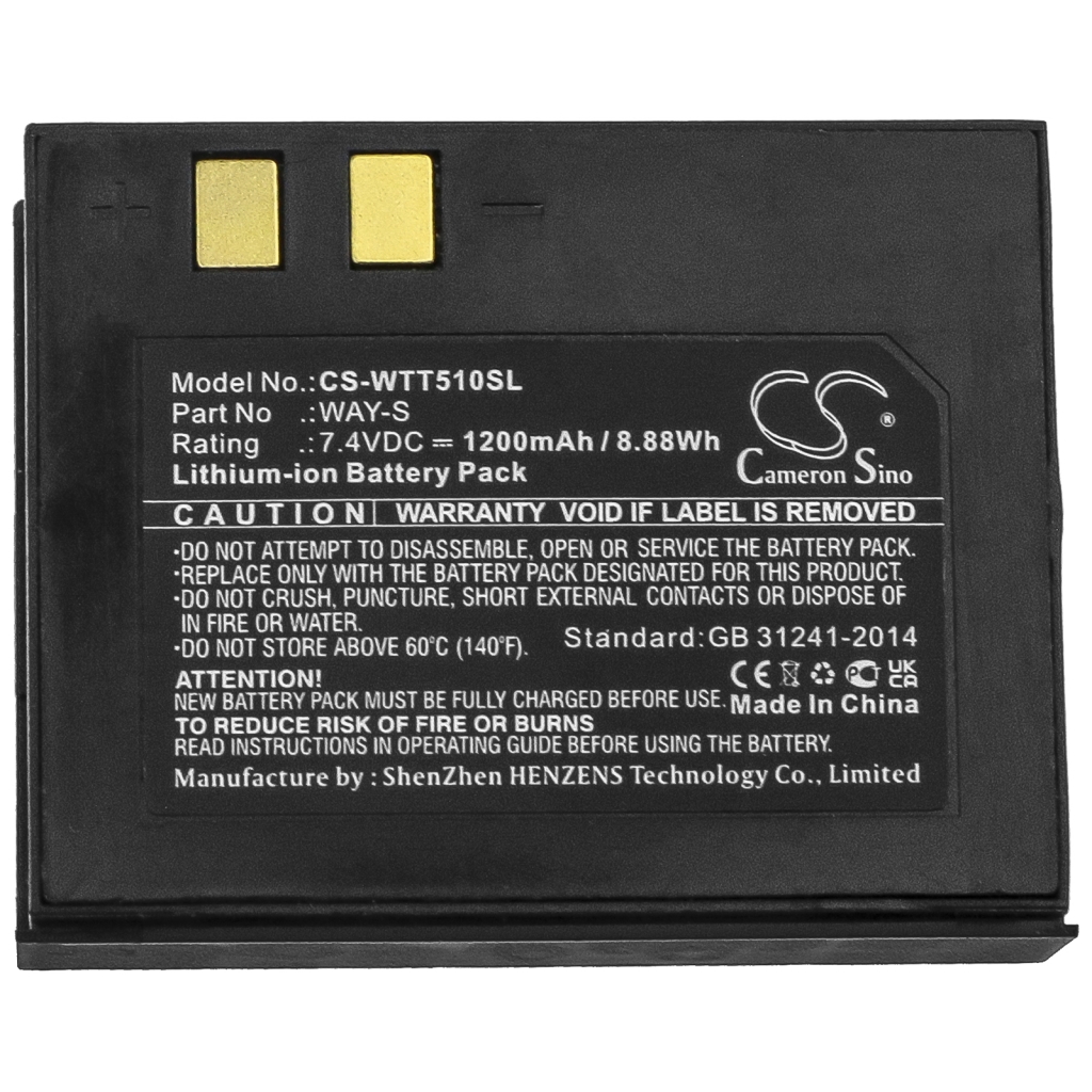 Batería de la impresora Way systems CS-WTT510SL