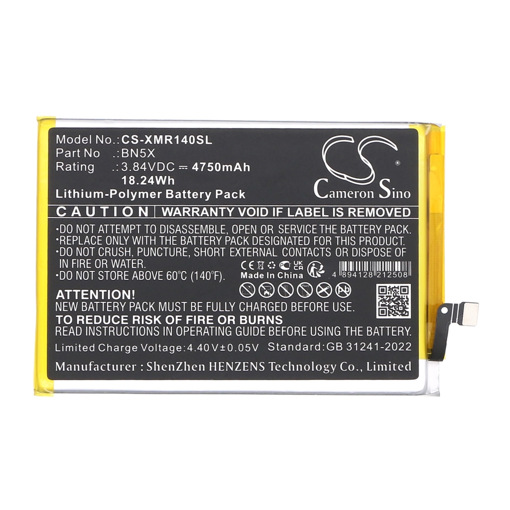 Batería del teléfono móvil Xiaomi CS-XMR140SL