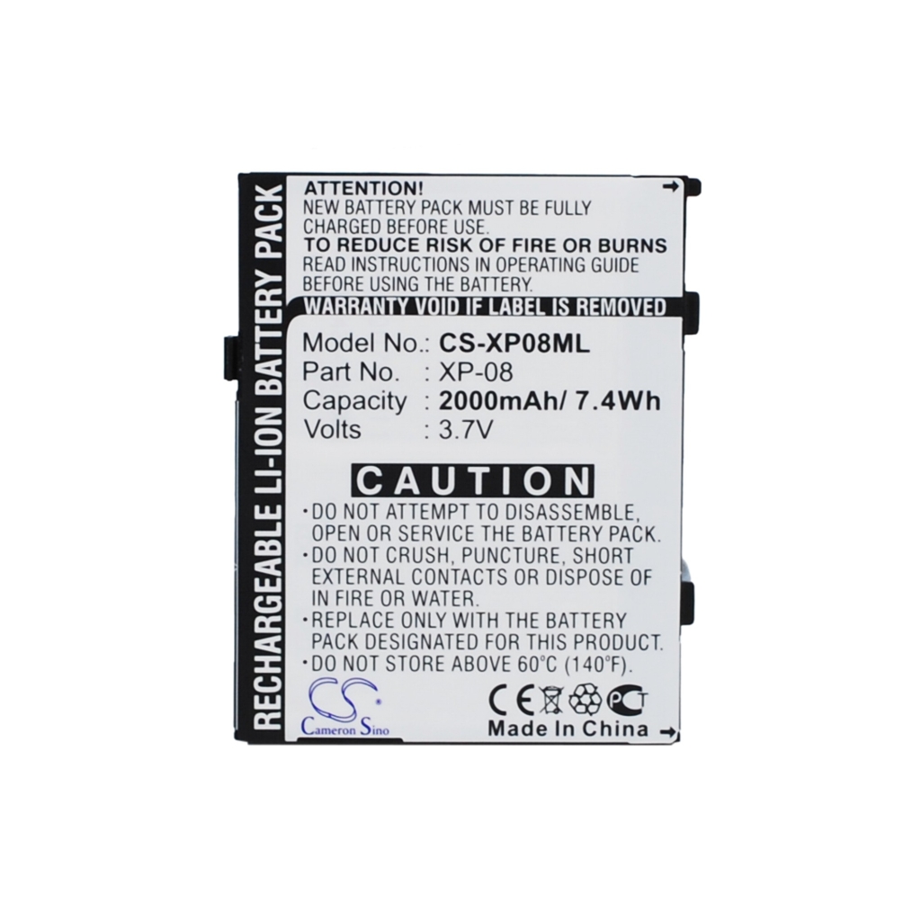 Batería del teléfono móvil O2 CS-XP08ML