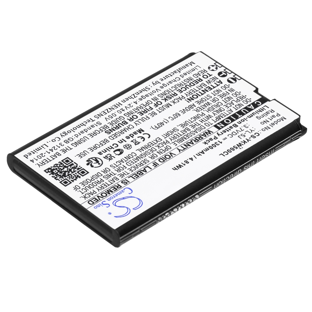 Batería para teléfono inalámbrico Yealink CS-YKW560CL