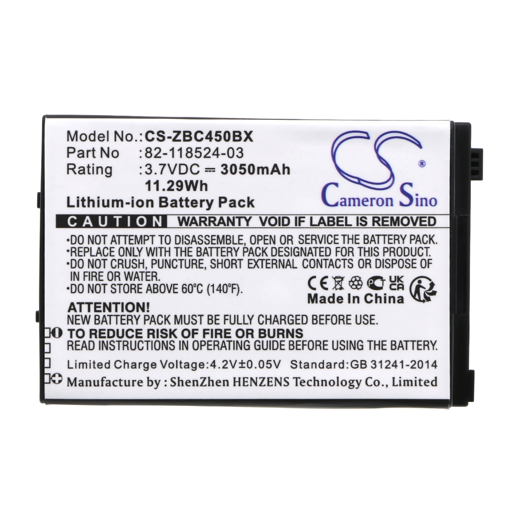 Batería de código de barras, escáner Zebra CS-ZBC450BX