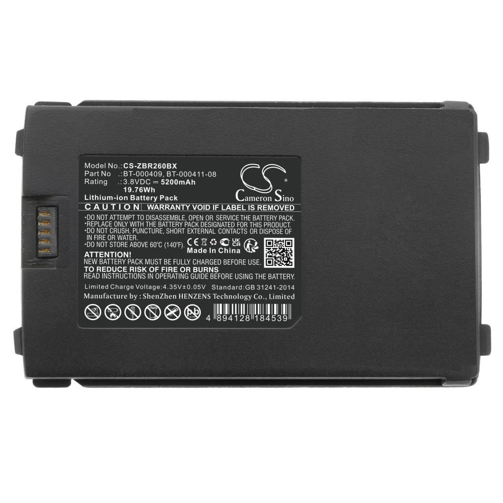 Batería de código de barras, escáner Zebra TC210K