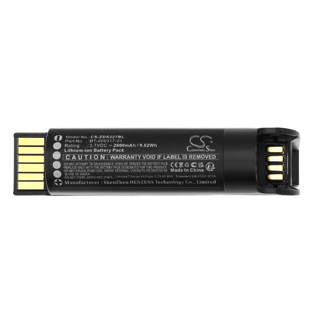 Batería de código de barras, escáner Zebra CR2278-PC