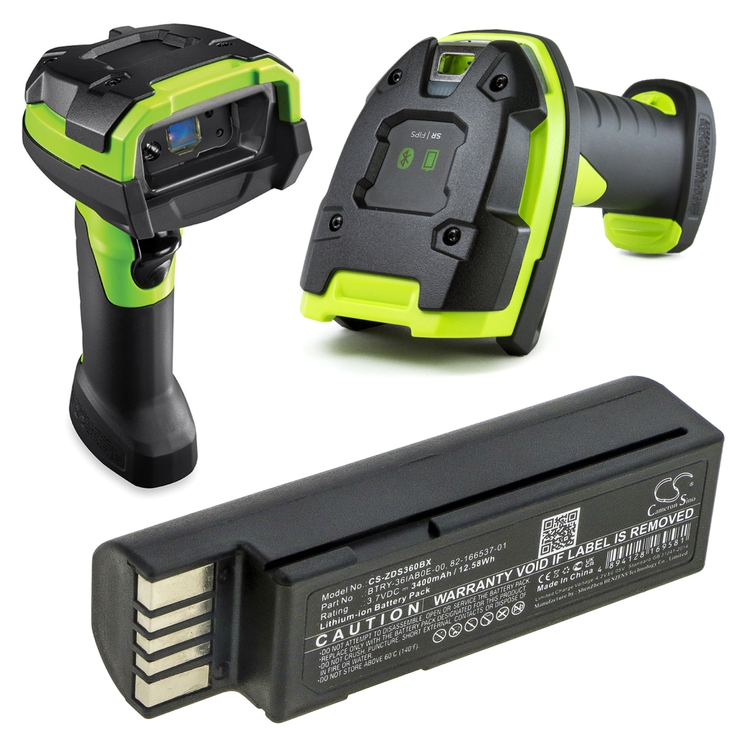 Batería de código de barras, escáner Zebra LS3600