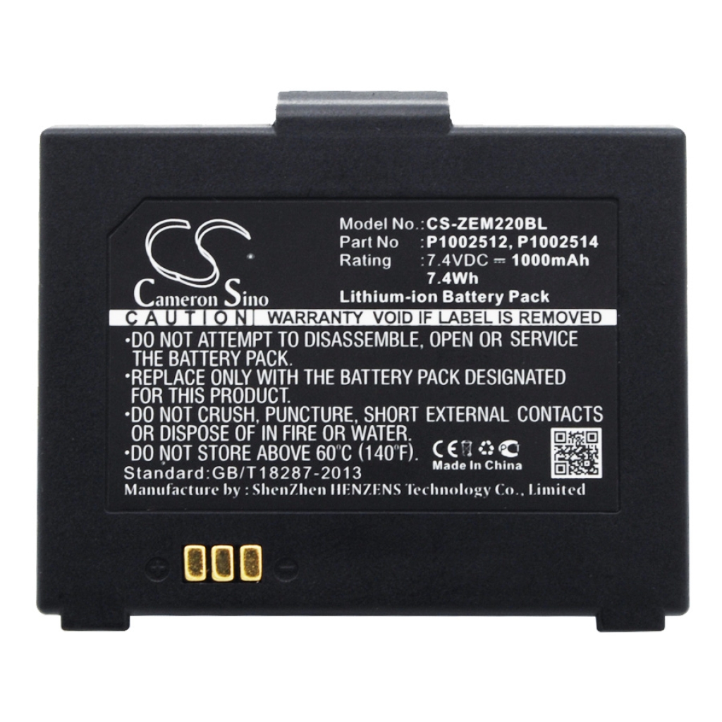 Batería de la impresora Zebra CS-ZEM220BL