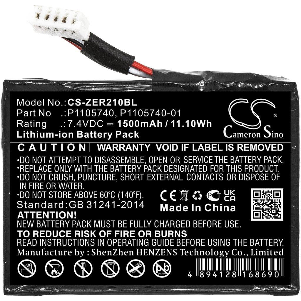 Batería de la impresora Zebra ZQ220