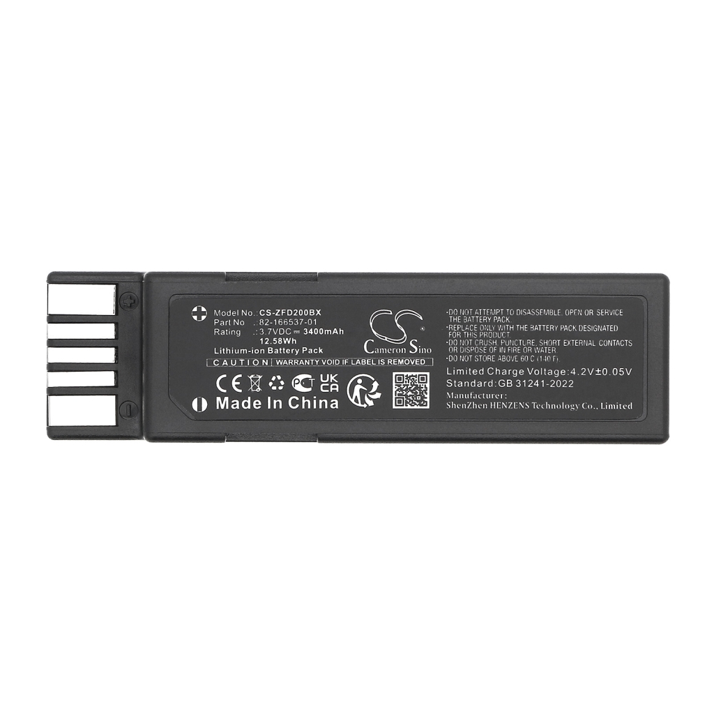 Batería de código de barras, escáner Zebra RFD2000