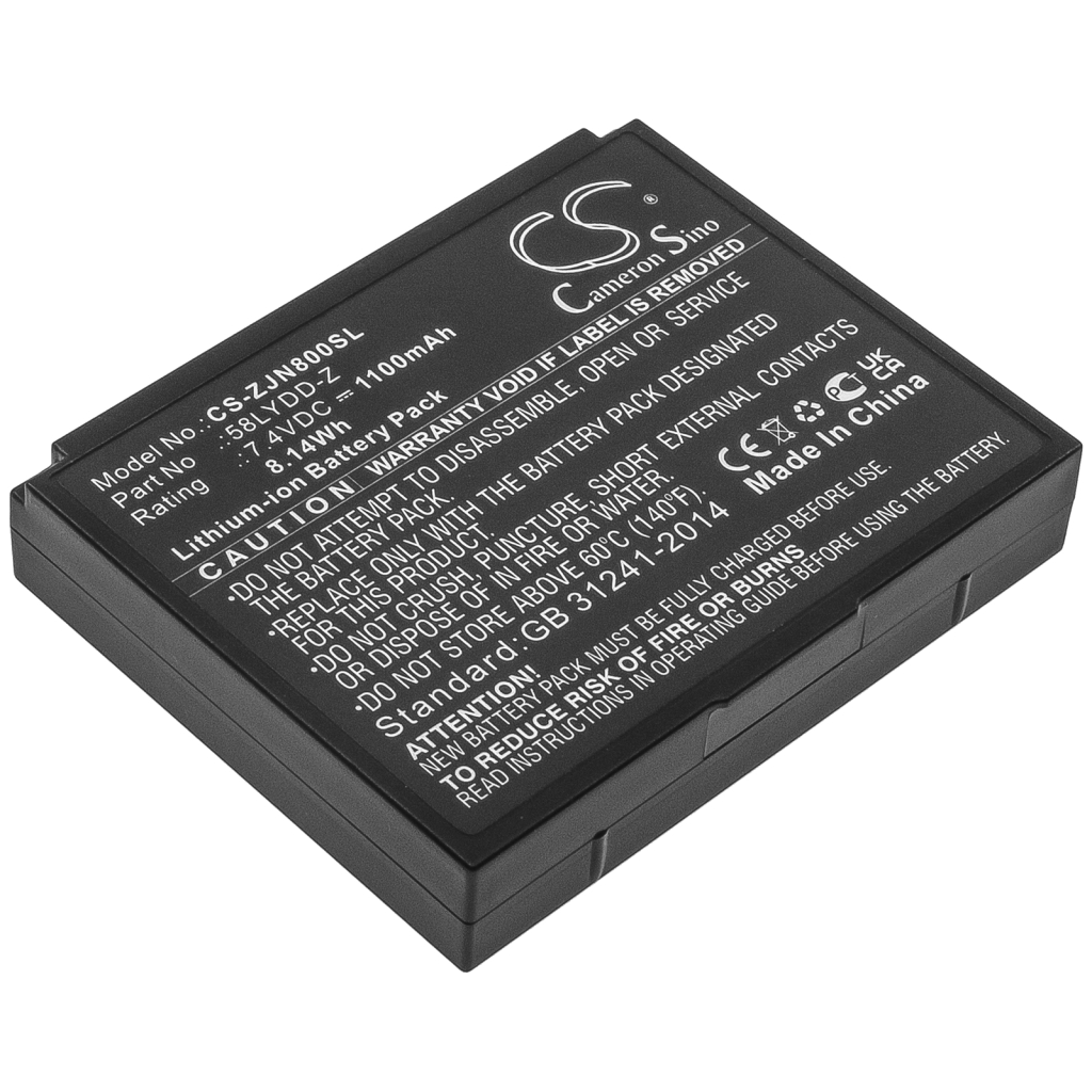 Batería de la impresora Zjiang CS-ZJN800SL