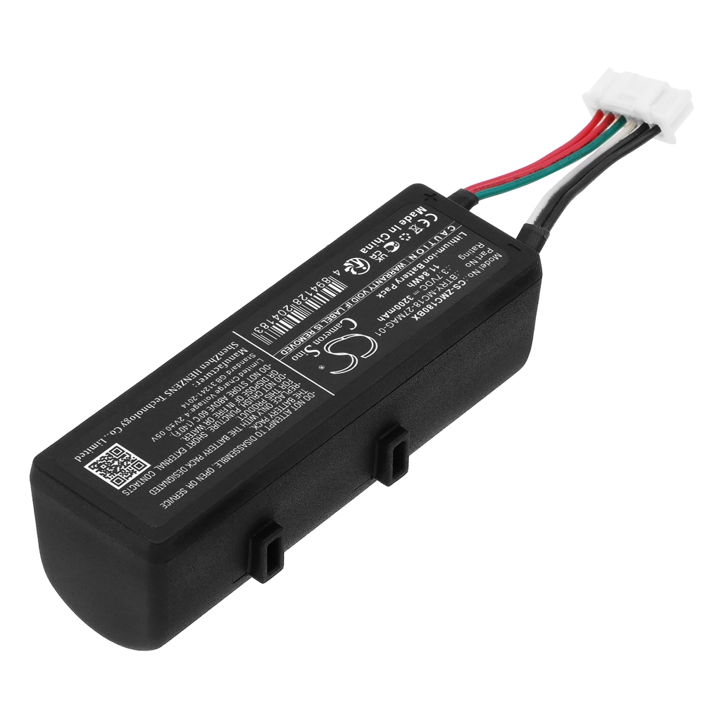 Batería de código de barras, escáner Zebra MC18N0