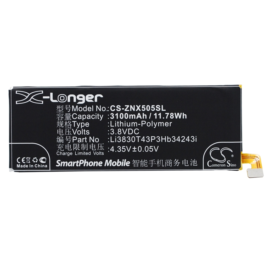 Batería del teléfono móvil ZTE CS-ZNX505SL