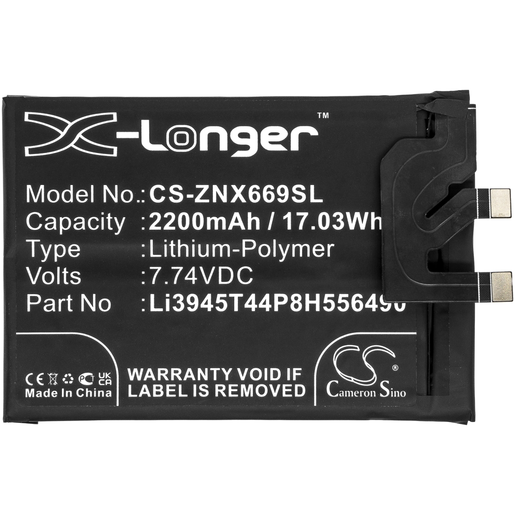 Batería del teléfono móvil ZTE CS-ZNX669SL