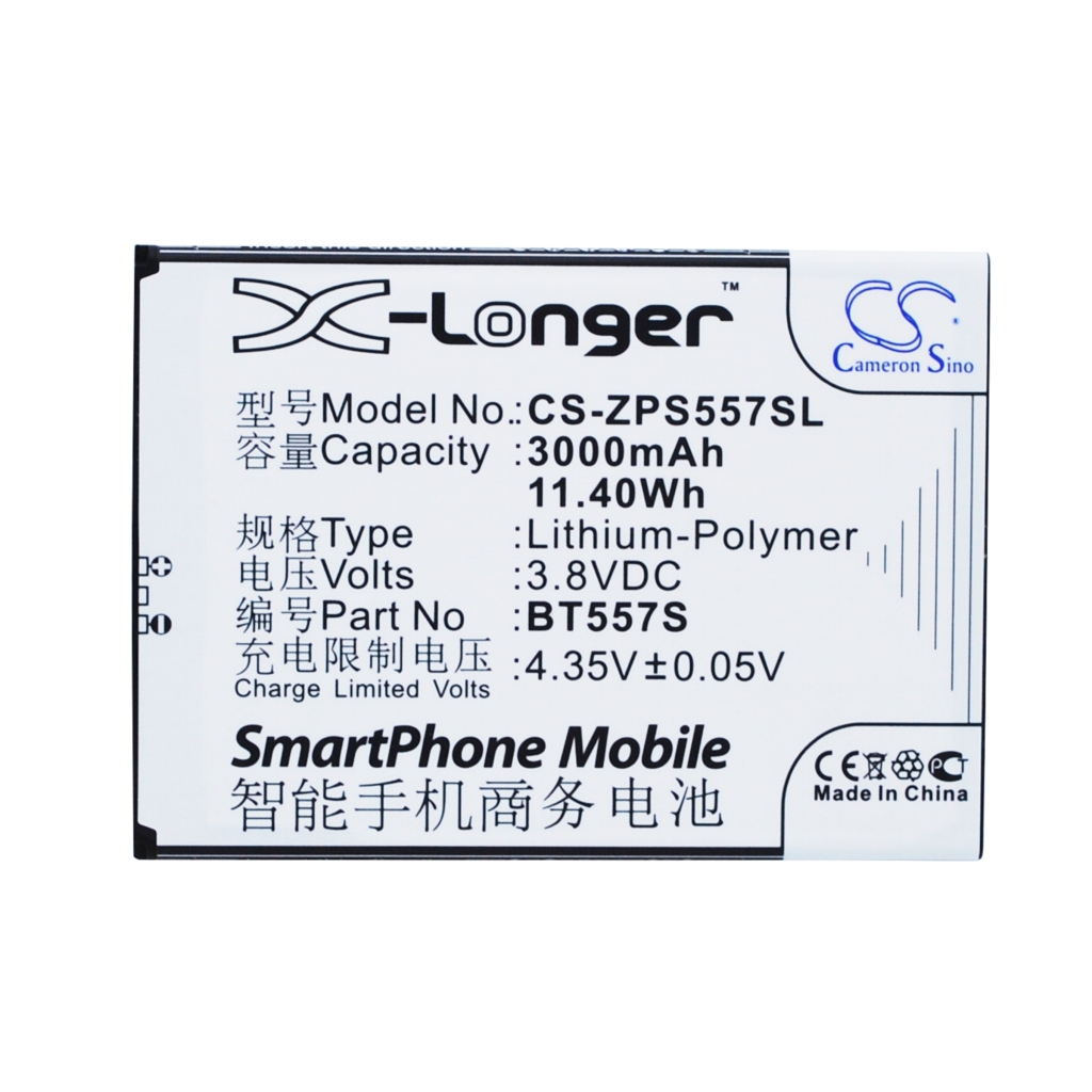 Batería del teléfono móvil Zopo CS-ZPS557SL
