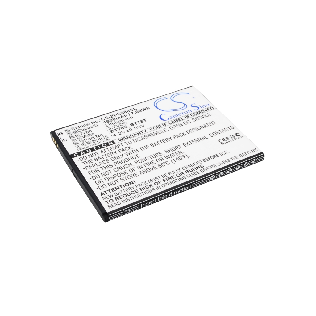 Batería del teléfono móvil Zopo ZP980