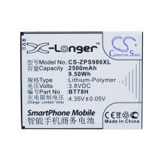 Reemplazo de batería compatible para Zopo BT78H