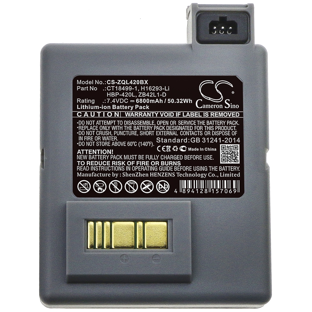 Batería de la impresora Zebra RP4