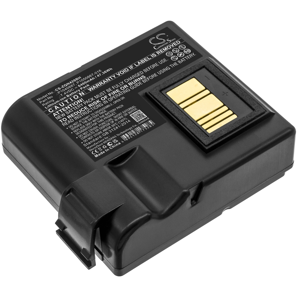 Batería de la impresora Zebra CS-ZQN420BH