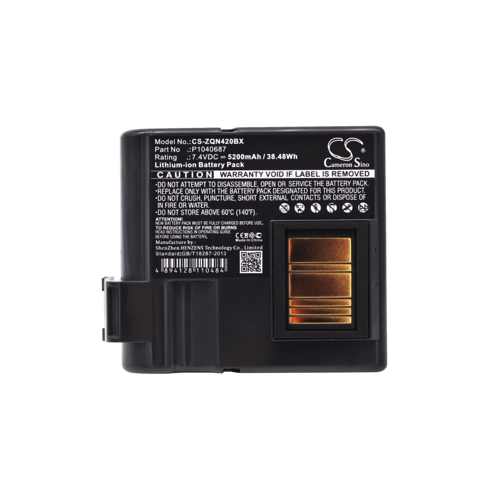 Batería de la impresora Zebra CS-ZQN420BX