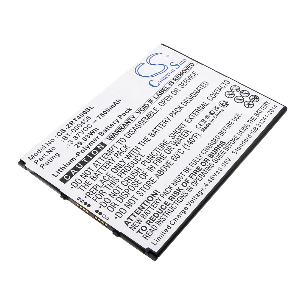 Batería de la tableta Zebra CS-ZRT400SL