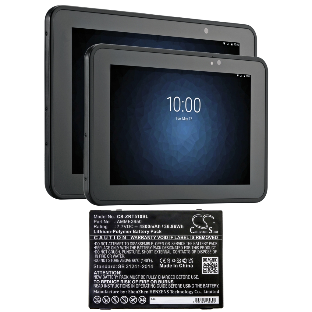 Batería de la tableta Zebra CS-ZRT510SL
