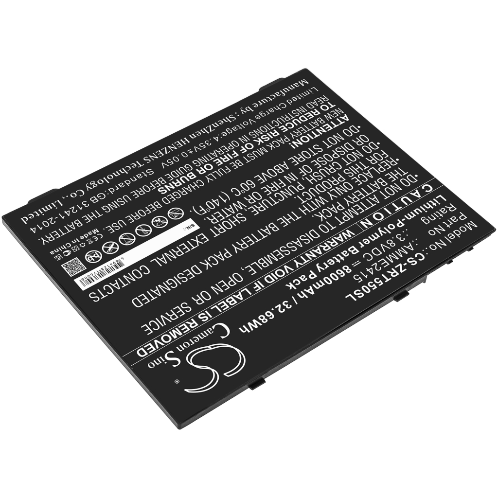 Batería de la tableta Zebra CS-ZRT550SL