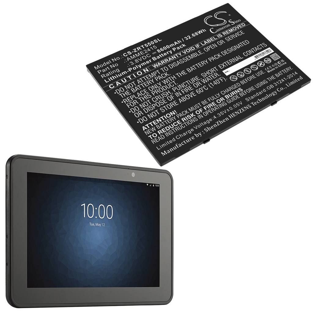 Batería de la tableta Zebra CS-ZRT550SL