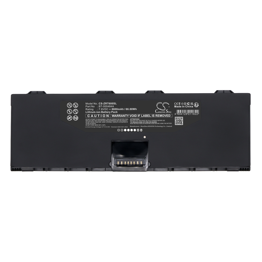 Batería de la tableta Zebra CS-ZRT600SL