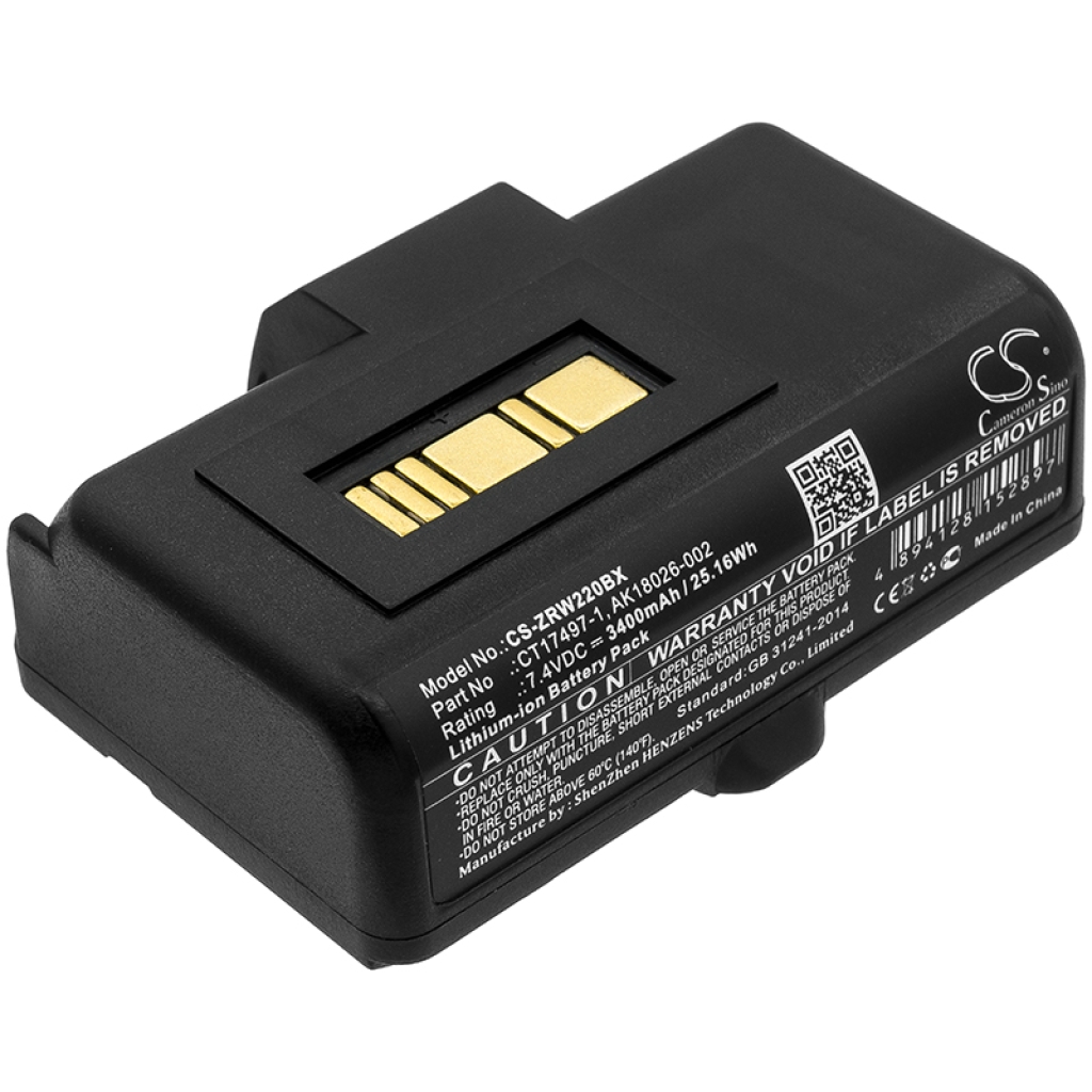 Batería de la impresora Zebra RW220