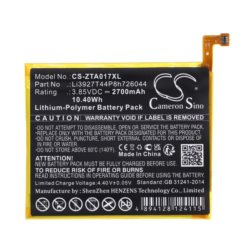 Batería del teléfono móvil ZTE CS-ZTA017XL